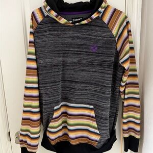 Hooey Multicolor Striped Hoodie
